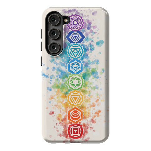 Watercolor Chakra Symbols Phone Case